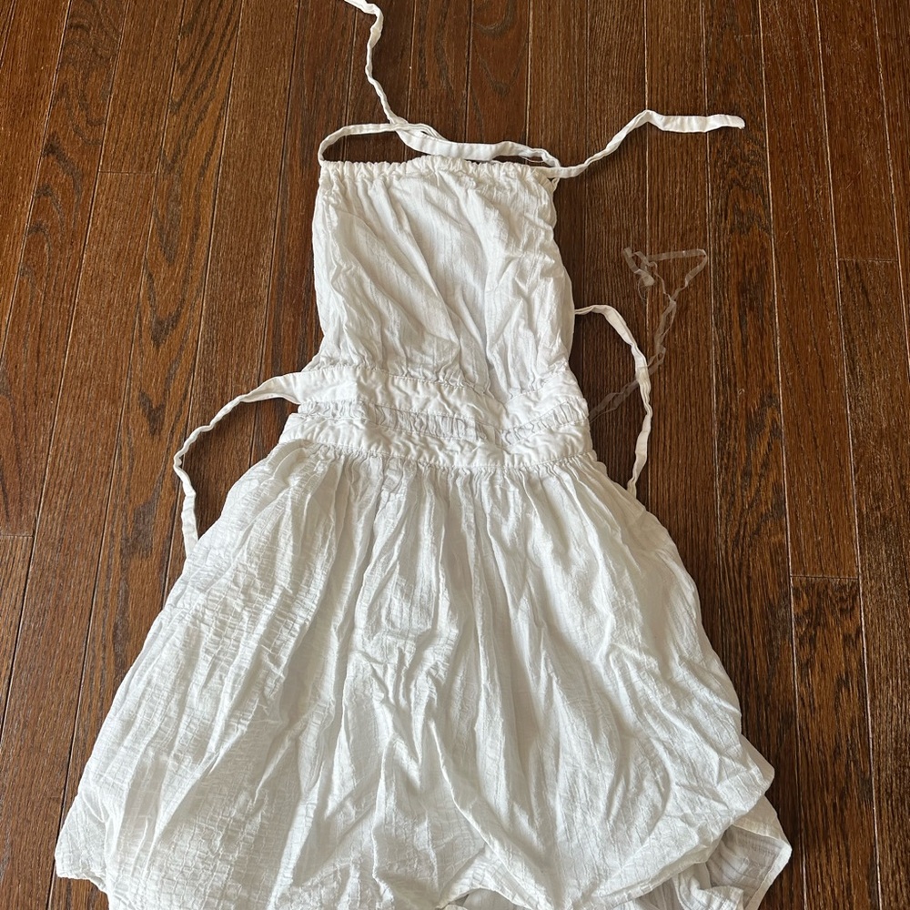 wild fable White Ruffled Crop Top